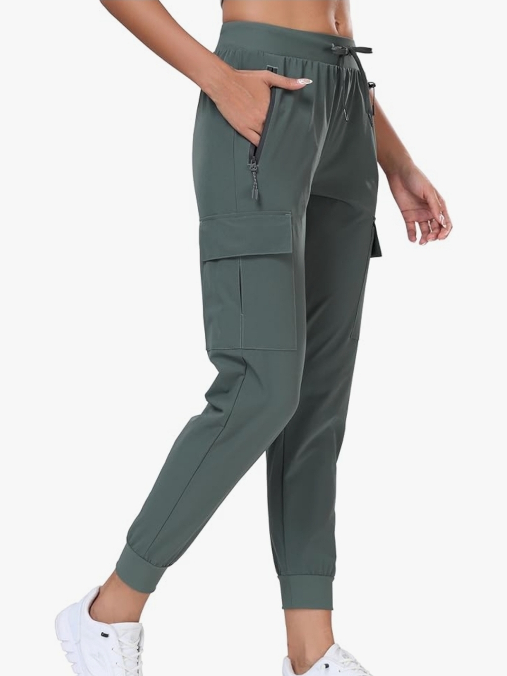 NWT Sage Green Oalka Cargo Joggers